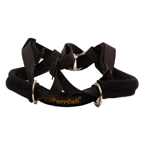 Arnés Para Perro Perrfell Anti Pull Negro