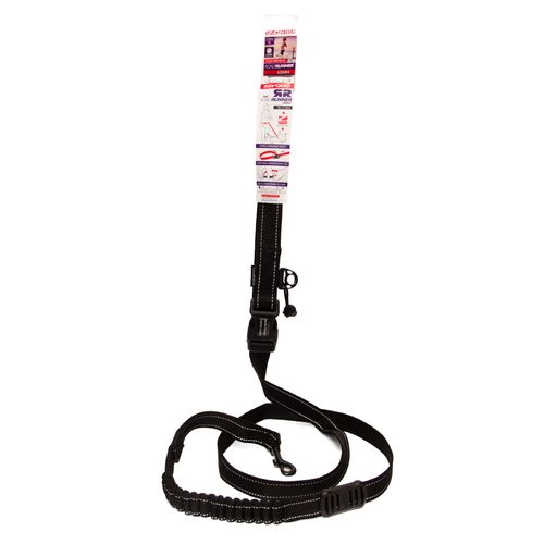 Correa Para Perro Ezydog Road Runner Zero Shock Negro