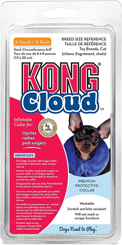 Collar Para Perro Kong De Recuperacion Inflable Cloud