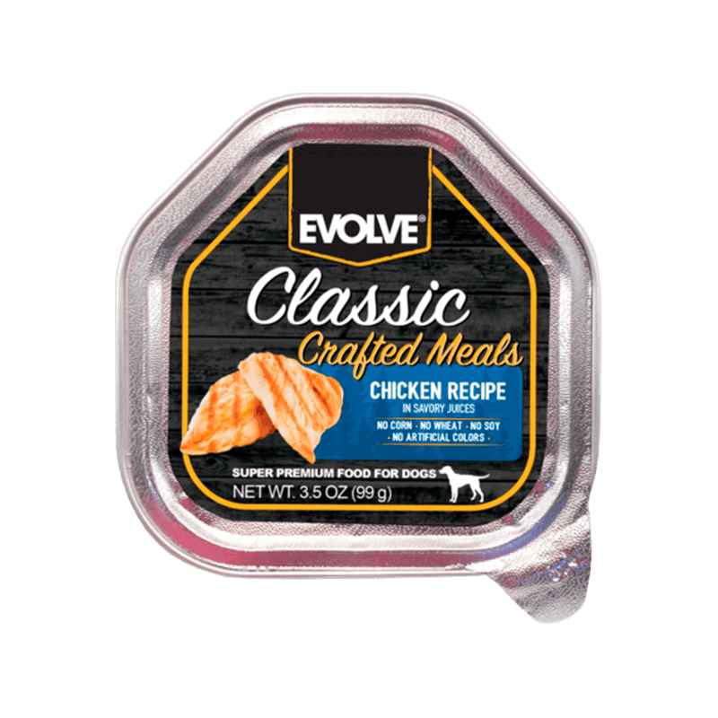 Alimento-Humedo-Para-Perro-Evolve-Classic-Bandeja-Crafted-Meals-Pollo
