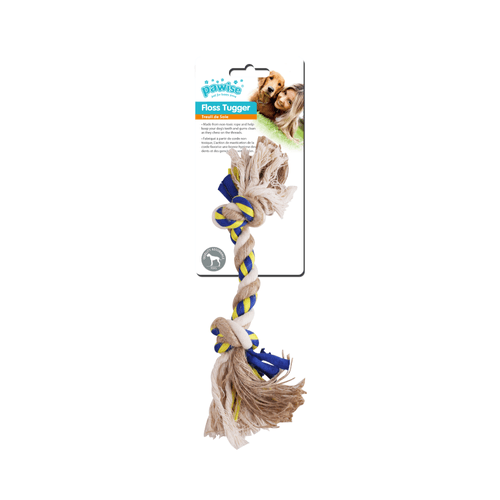 Juguete Para Perro Pawise Floss Tugger 2 Nudos Hueso
