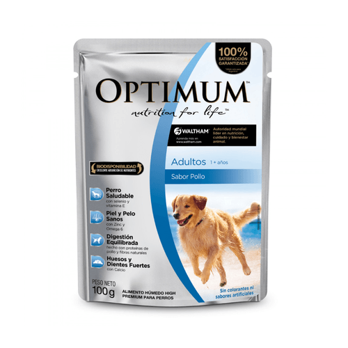 Alimento Húmedo Para Perro Optimum Adulto Pollo