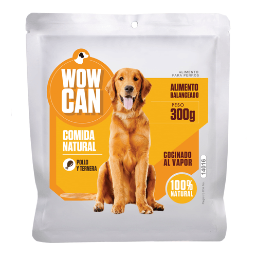 Alimento Húmedo Para Perro Pouch Wow Can Sabor Pollo