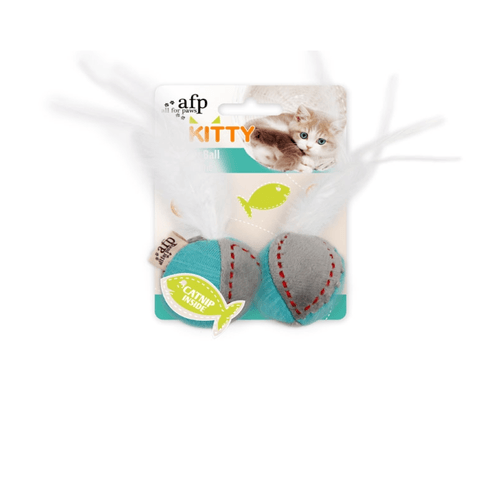 Juguete Paea Gato Afp Kitty Feather Ball Turquoise