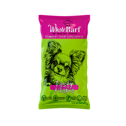 Alimento Crudo Para Perro Whole Barf Tasty Tilapia