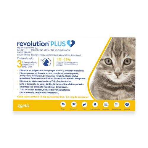 Antipulgas Y Garrapatas Para Gato  Plus