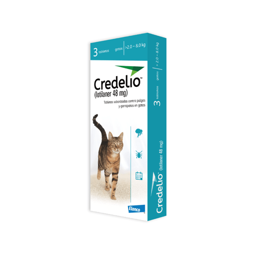 Antipulgas Y Garrapatas Para Gato Credelio  x 3  Tab