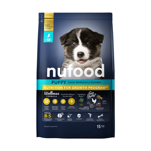 Alimento Para Perro Nufood Puppy Medium Large Breed