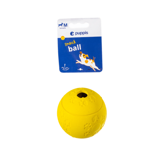 Pelota Para Perro Puppis Snack Ball Amarillo