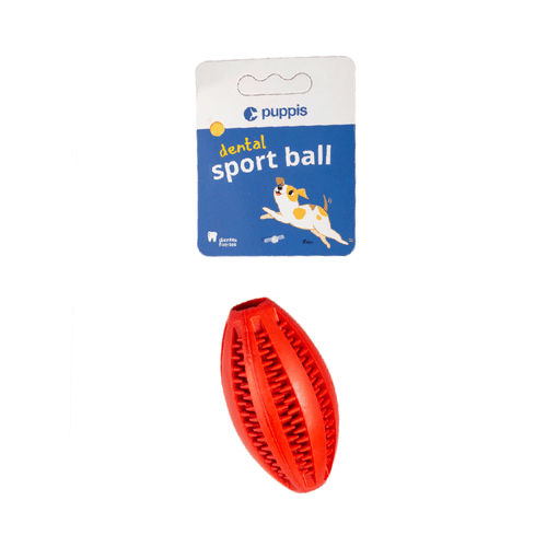Pelota Para Perro Puppis Dental Ball Rojo