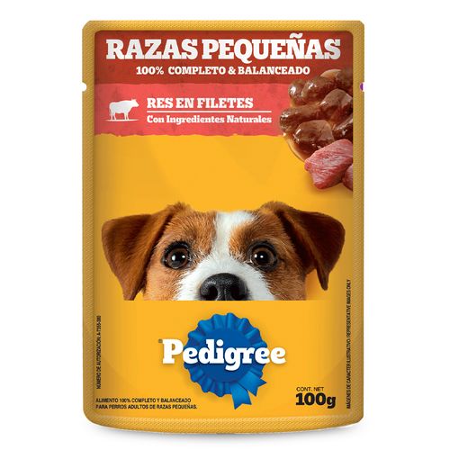 Alimento Húmedo Para Perro Pedigree Pouch Adulto Carne Raza Pequeña