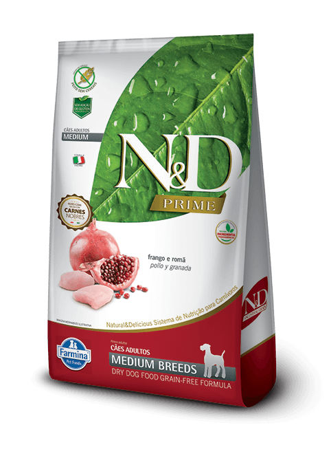 Alimento Seco N&D Prime Can Frango Adt Medium
