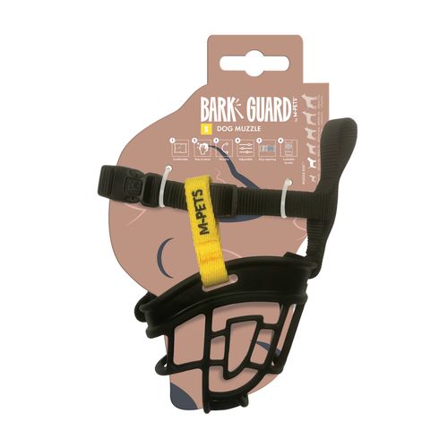 Bozal Para Perro Negro/Amarillo Bark M-PETS