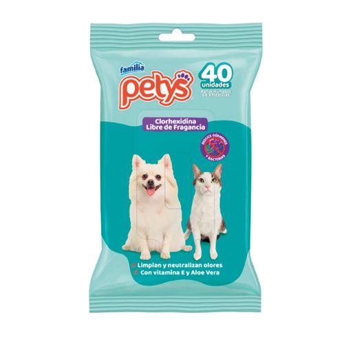 Paños Húmedos Petys Con Clorhexidina