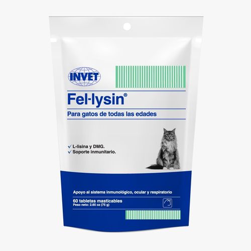 Suplemento Para Gatos Fel-Lysin Invet Un Far