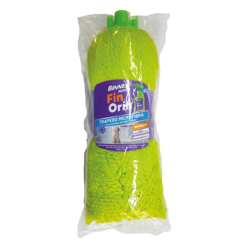 Repuesto Recogedor Traper Microfibra Verde Binner Mascotas