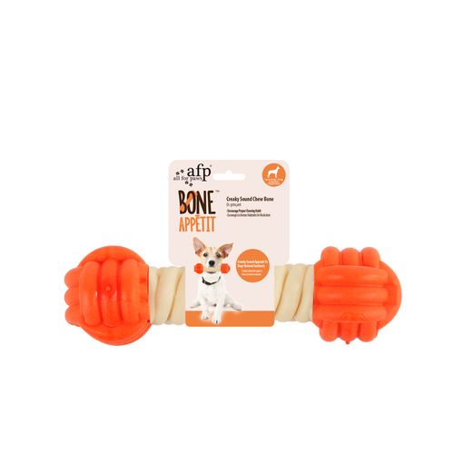 Juguete Para Perro AFP Hueso C Sonido 1un Naranja