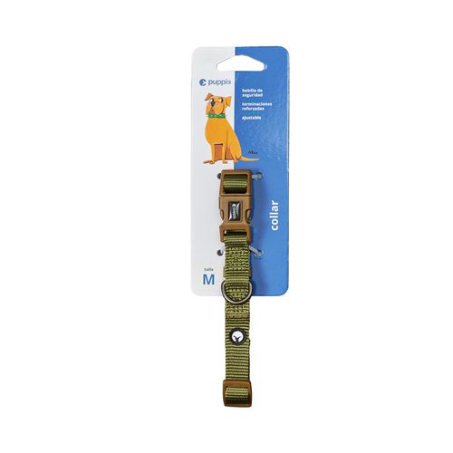 Collar Para Perro Nylon Oliva Puppis