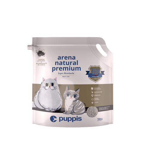 Arena Bentonita Para Gato Puppis Súper Premium