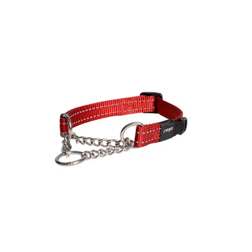 Collar Para Perro Rogz Con Cadena Rojo
