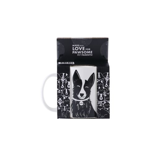 M-Pets Taza Petjoy Luna Blanca y Negra