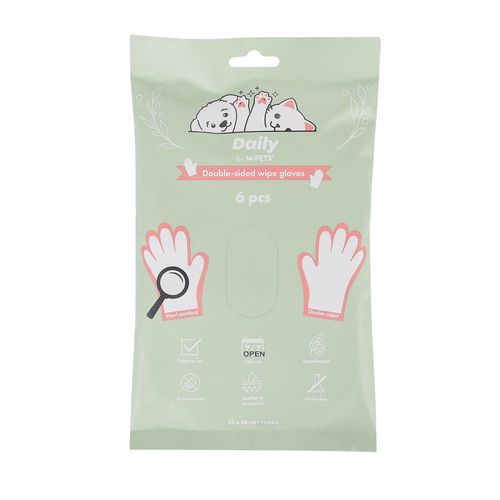 M-Pets Guantes de Limpieza Doble Para Mascotas