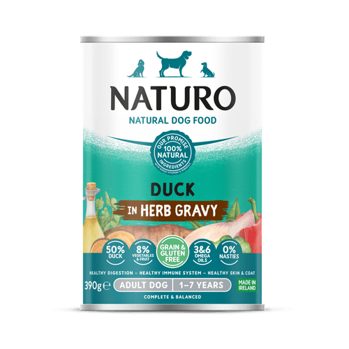 Naturo Alimento Húmedo Adult Duck In Herb Gravy Para Perro