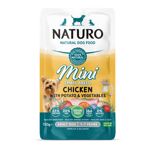 Naturo Alimento Húmedo Adult Mini Grain Free Chicken With Potato And Vegetables Para Perro