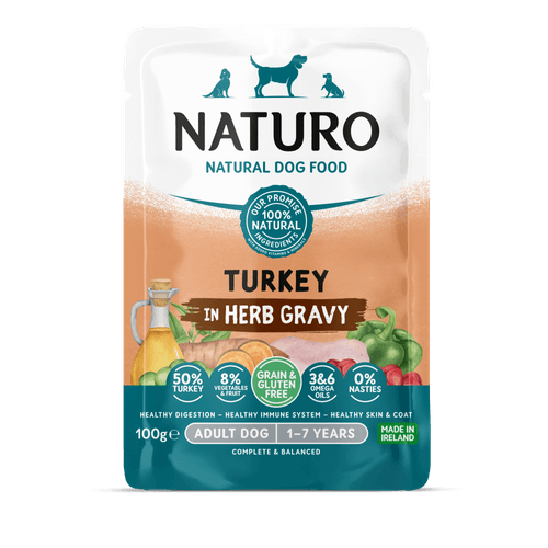 Alimento Húmedo Naturo Adult Turkey In Herb Gravy Para Perro