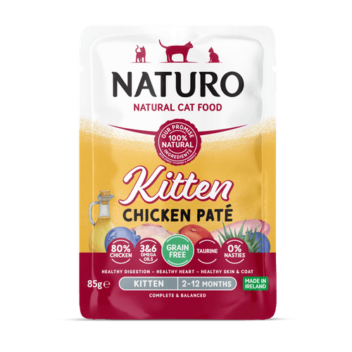 Naturo Alimento Húmedo Kitten Chicken Paté Pouch Para Gato