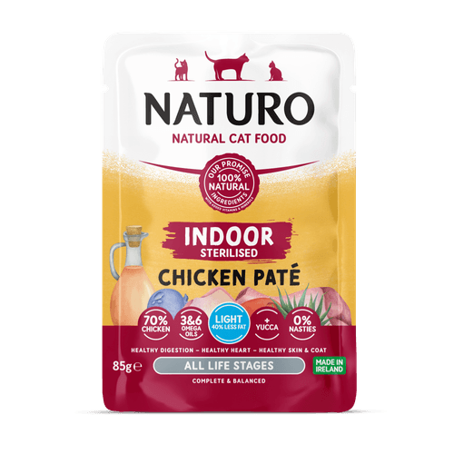 Naturo Alimento Húmedo Cat Indoor Sterilised Chicken Paté Pouch