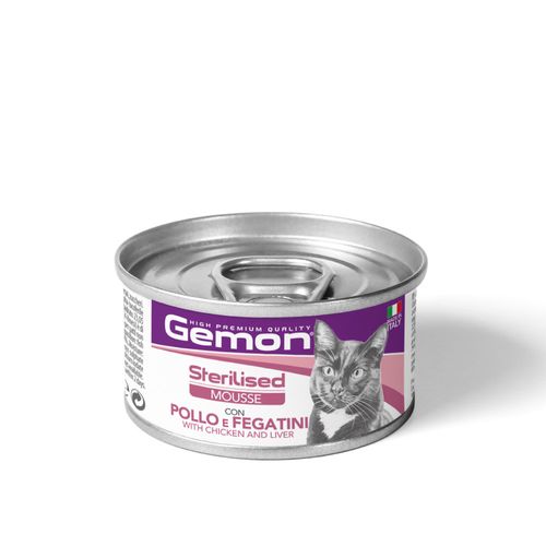 Gemon Alimento Húmedo Mousse Chicken Liver Para Gato