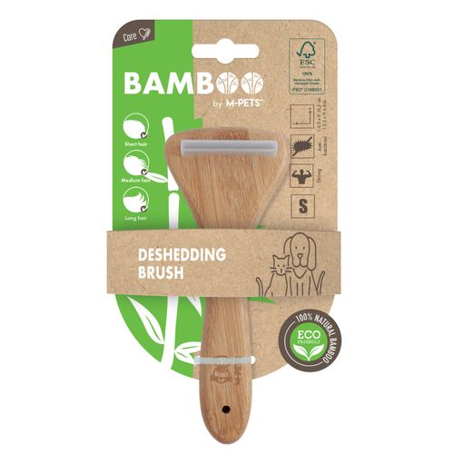 Cepillo M-Pets Deslanador de Bambú para Perro