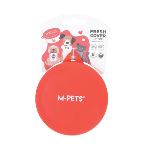 Tapadera M-Pets Fresh Cover para Latas de Comida Roja para Mascotas