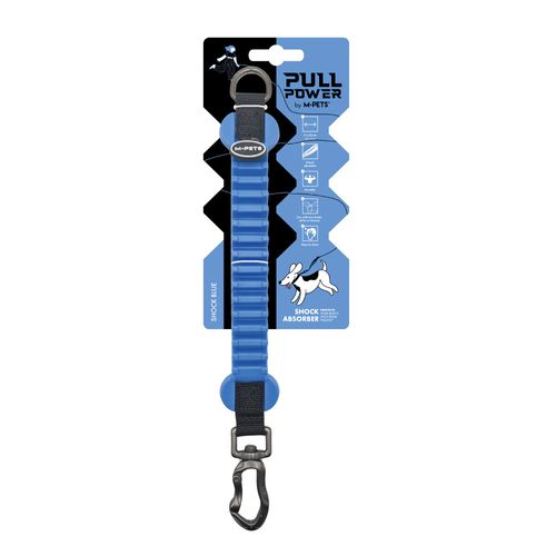 Correa M-Pets Amortiguadora Pull Power Shock Azul para Perro