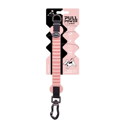Correa M-Pets Amortiguadora Pull Power Strike Rosa para Perro