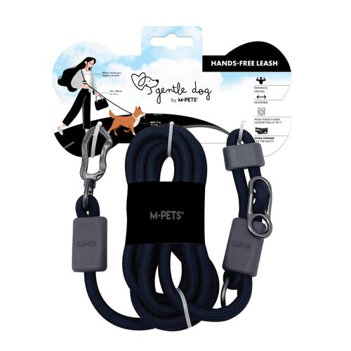 Correa M-Pets Manos Libres Gentle Dog Negro Ónix