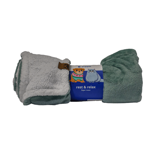 Manta doble piel para Mascotas Sofistipets Menta