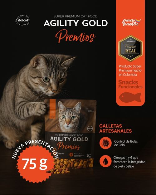 Snack Para Gato Agility Gold Premios