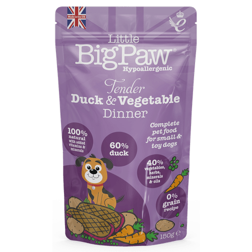 Alimento Húmedo para Perro Little Big Paw Pato Tierno y Vegetales