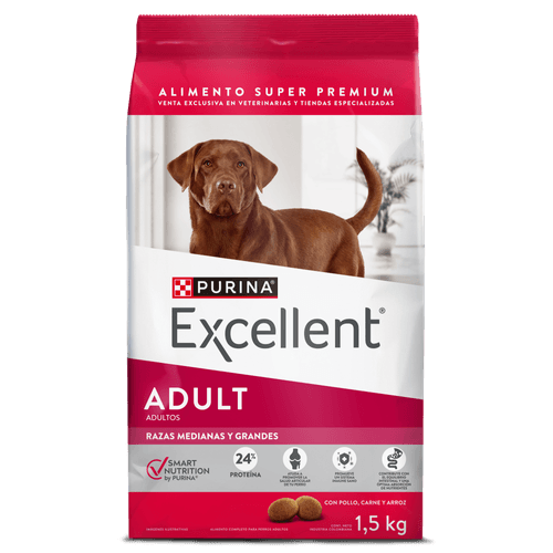 Alimento para Perro Excellent Adulto Razas Medianas y Grandes