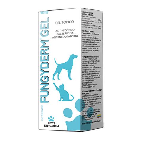 Tratamiento para Mascotas Pets Kingdom Fungyderm Antifúngico