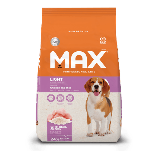 Alimento Para Perro Max Professional Line Light Pollo Y Arroz