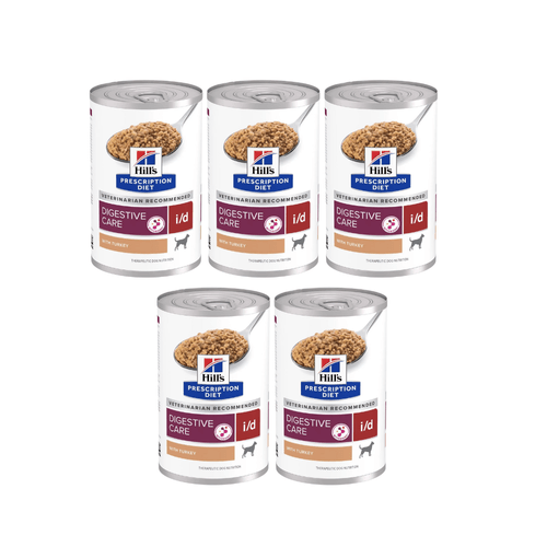Combo Hill's Prescription Diet i/d Cuidado Digestivo Alimento Húmedo con Pavo para Perro