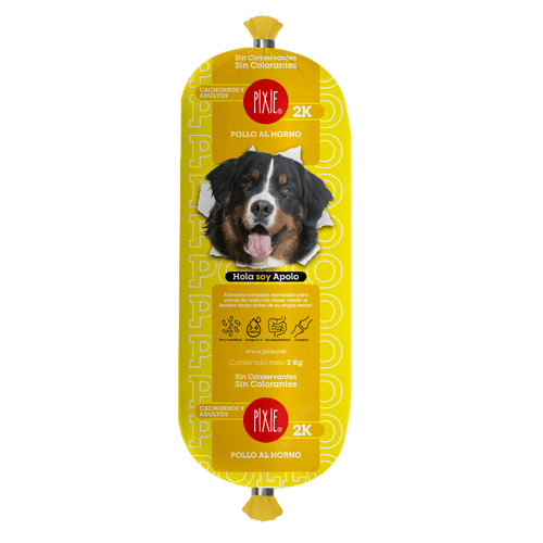 Alimento Congelado para Perro Pixie Dieta Horneada Pollo