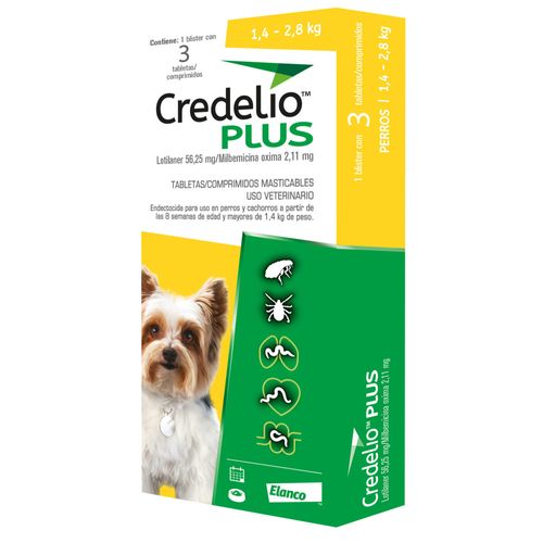 Antiparasitario Interno y Externo Para Perro Credelio Plus
