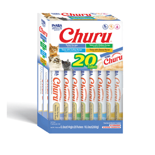 Snack Cremoso Para Gato Inaba Churu Caja Atún