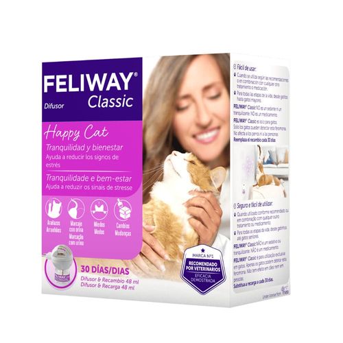 Feromona Sintética Para Gato Feliway Classic Difusor + Recarga