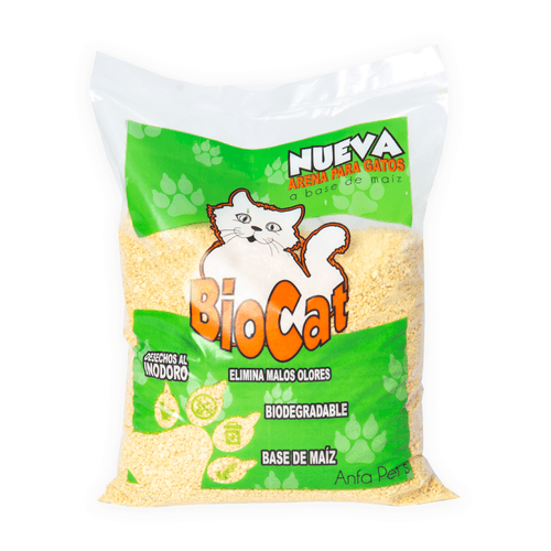 Arena de maiz para gato Bio Cat