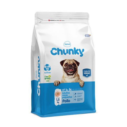 Alimento Para Perro Chunky Adulto Razas Pequeñas sabor a pollo
